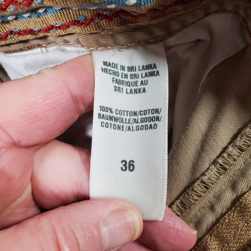 Lucky Brand‎ Cargo Shorts Mens 36 Tan Khaki 100% Cotton Gorpcore Utilitarian Y2K